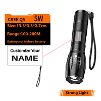 Thumbnail for LED Telescopic Focusing Strong Aluminum Alloy Light Flashlight