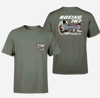 Thumbnail for Boeing 767 Engine (PW4000-94) Designed Pocket T-Shirts