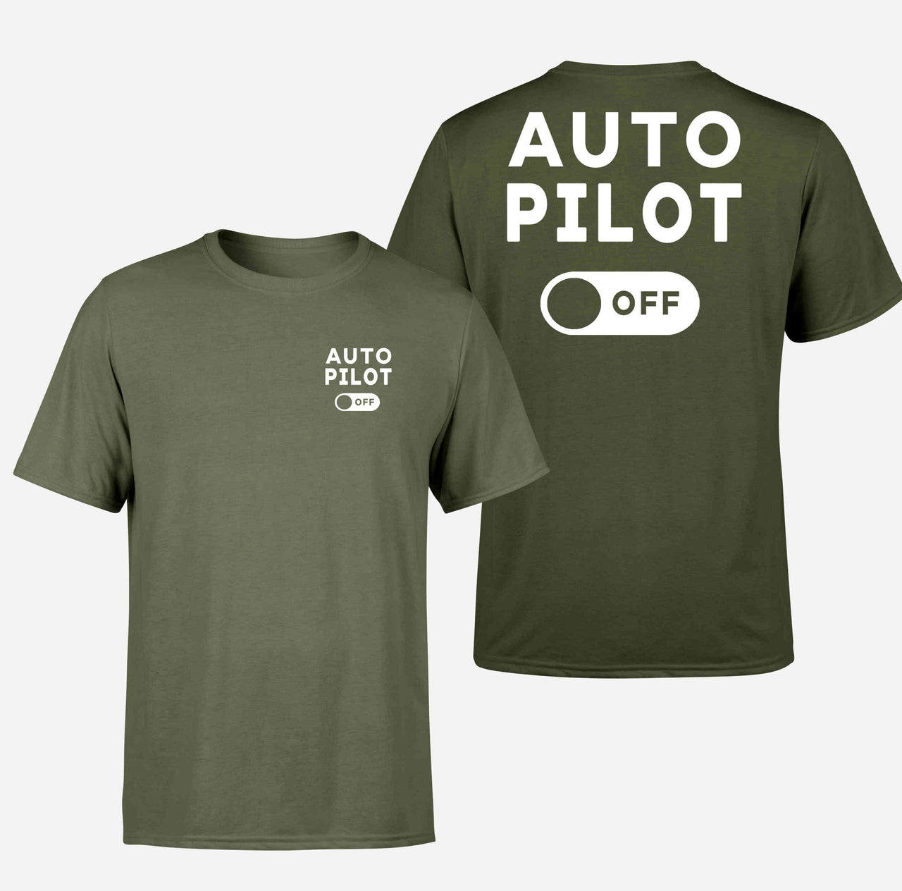 Auto Pilot Off Double-Side T-Shirts