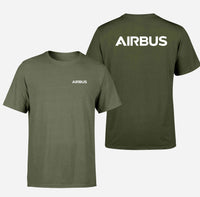 Thumbnail for Airbus & Text Double-Side T-Shirts