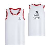 Thumbnail for Student Pilot (Helicopter) Designed Basketball Style Sports Tank Tops