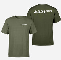 Thumbnail for A321neo & Text Double-Side T-Shirts