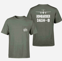 Thumbnail for Bombardier Dash-8 & Plane Designed Pocket T-Shirts