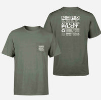 Thumbnail for Airline Pilot Label Designed Pocket T-Shirts