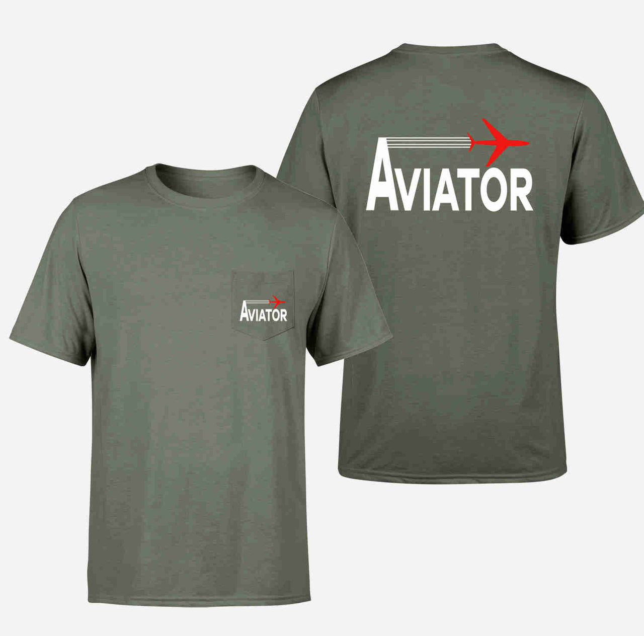 Aviator Designed Pocket T-Shirts