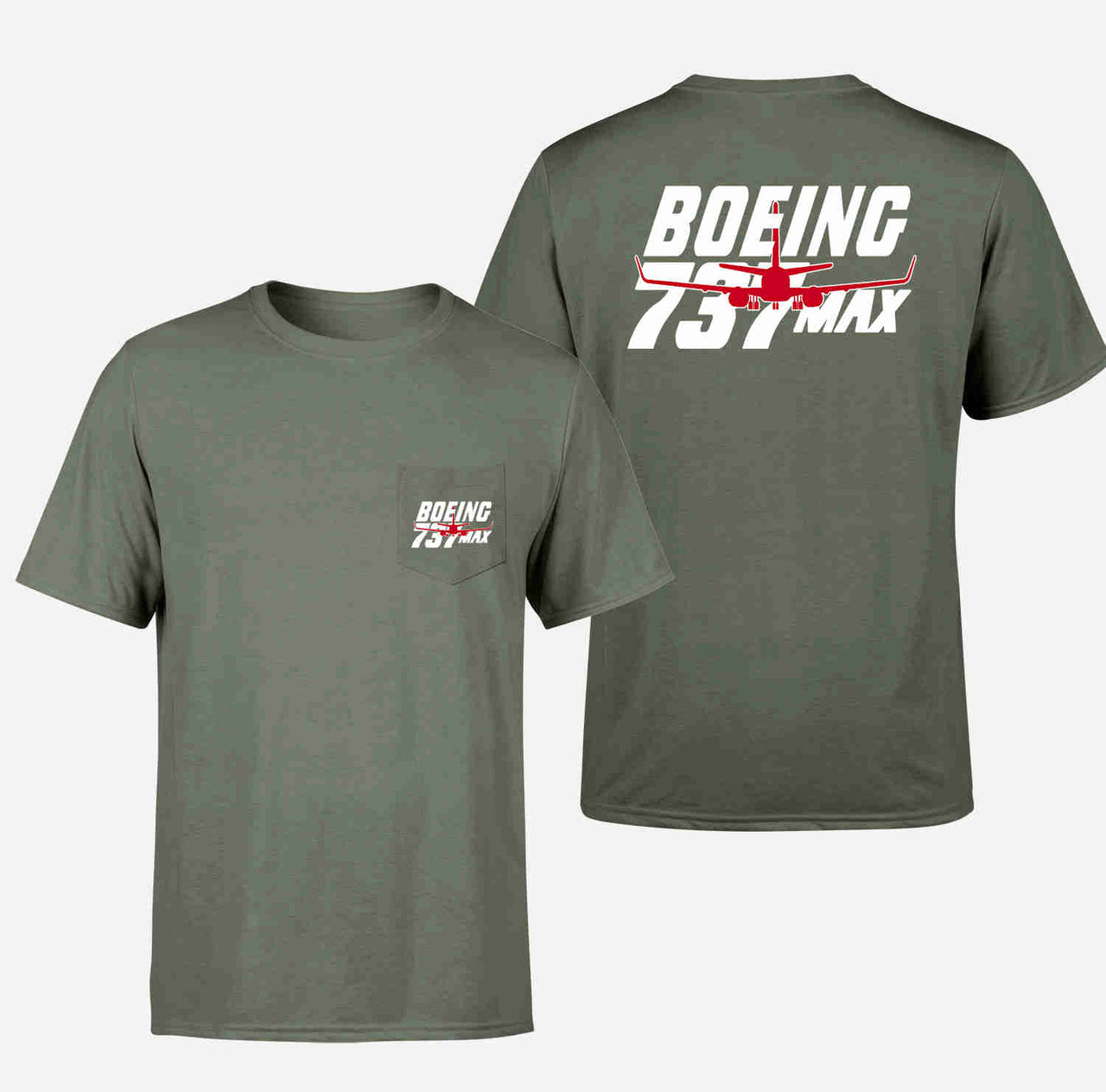 Amazing 737 Max Designed Pocket T-Shirts