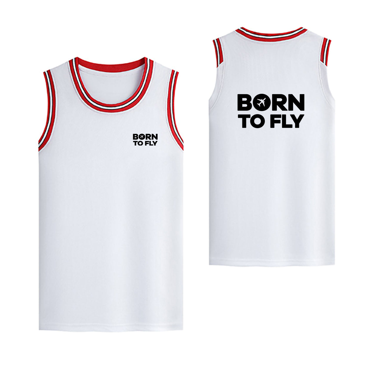 Born To Fly Special Designed Basketball Style Sports Tank Tops