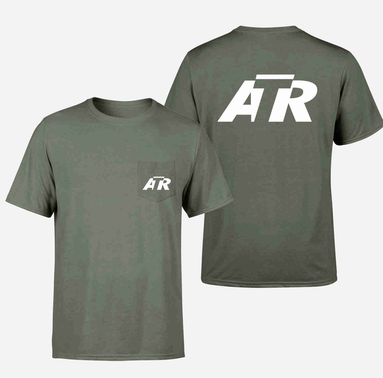 ATR & Text Designed Pocket T-Shirts