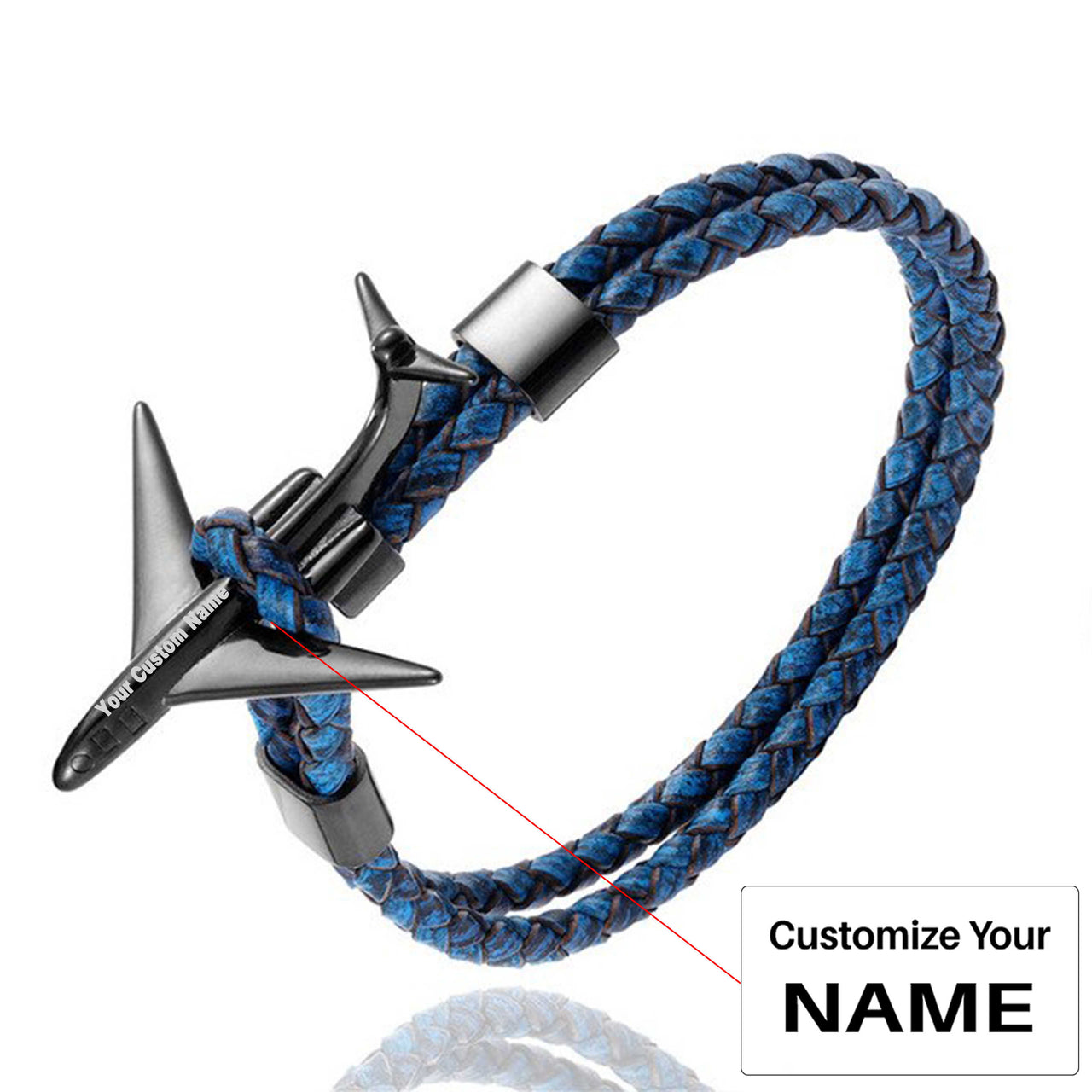 Super Cool Airplane Designed Leather Bracelets