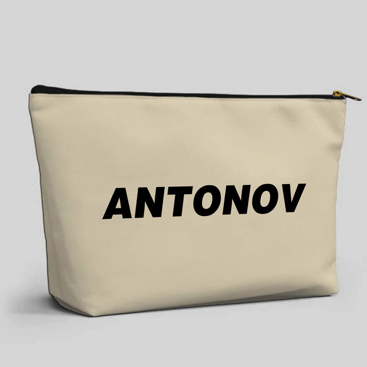 Antonov & Text Designed Zipper Pouch