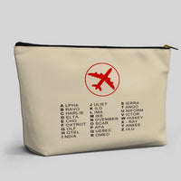 Thumbnail for Aviation Alphabet 2 Designed Zipper Pouch