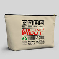 Thumbnail for Airline Pilot Label Designed Zipper Pouch