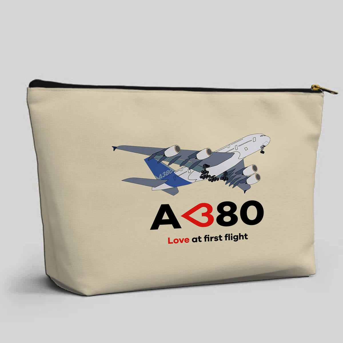 Airbus A380 Love at first flight Designed Zipper Pouch