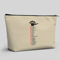 Thumbnail for Aviation Alphabet Designed Zipper Pouch