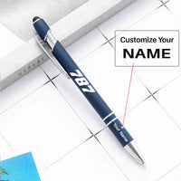 Thumbnail for 787 Flat Text Designed Ballpens Capacitive Screen Touch Pens