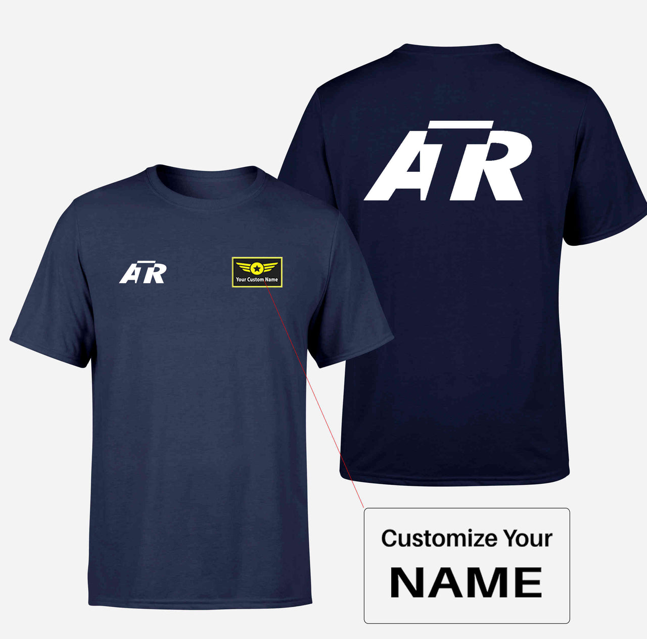 ATR & Text Double-Side T-Shirts