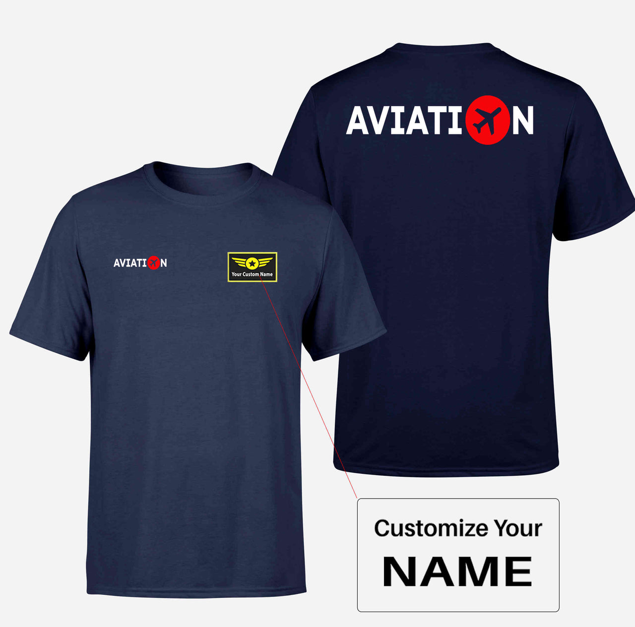 Aviation Double-Side T-Shirts