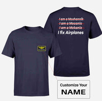 Thumbnail for I Fix Airplanes Designed Pocket T-Shirts