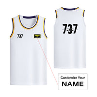 Thumbnail for Boeing 737 Designed Designed Basketball Style Sports Tank Tops