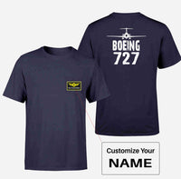 Thumbnail for Boeing 727 & Plane Designed Pocket T-Shirts