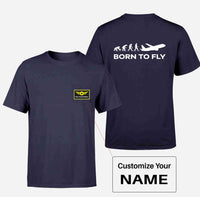 Thumbnail for Born To Fly Designed Pocket T-Shirts