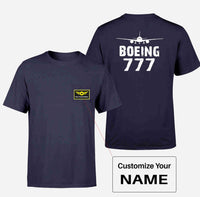 Thumbnail for Boeing 777 & Plane Designed Pocket T-Shirts