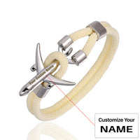 Thumbnail for (Edition 2) Super Quality Stylish Airplane Shape Bracelets Silver(Pure Colours)