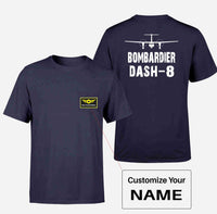 Thumbnail for Bombardier Dash-8 & Plane Designed Pocket T-Shirts