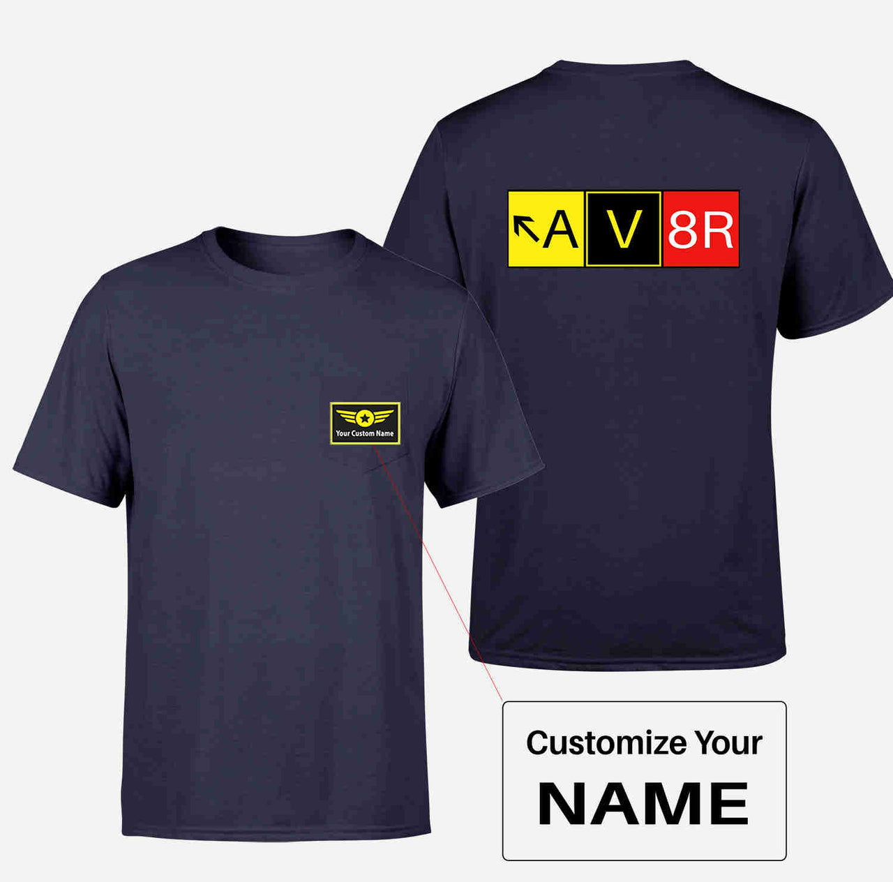 AV8R Designed Pocket T-Shirts