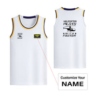 Thumbnail for Helicopter Pilots Get It Up Faster Designed Basketball Style Sports Tank Tops