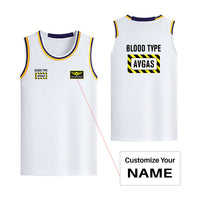 Thumbnail for Blood Type AVGAS Designed Basketball Style Sports Tank Tops