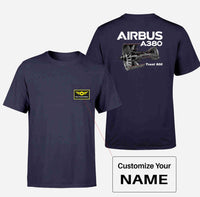 Thumbnail for Airbus A380 & Trent 900 Engine Designed Pocket T-Shirts