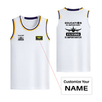 Thumbnail for Flying is Importanter Designed Basketball Style Sports Tank Tops