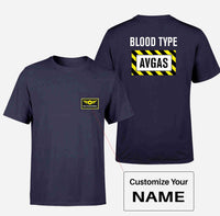 Thumbnail for Blood Type AVGAS Designed Pocket T-Shirts