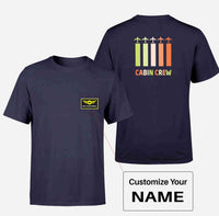 Thumbnail for Colourful Cabin Crew Designed Pocket T-Shirts