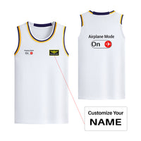 Thumbnail for Airplane Mode On Designed Basketball Style Sports Tank Tops