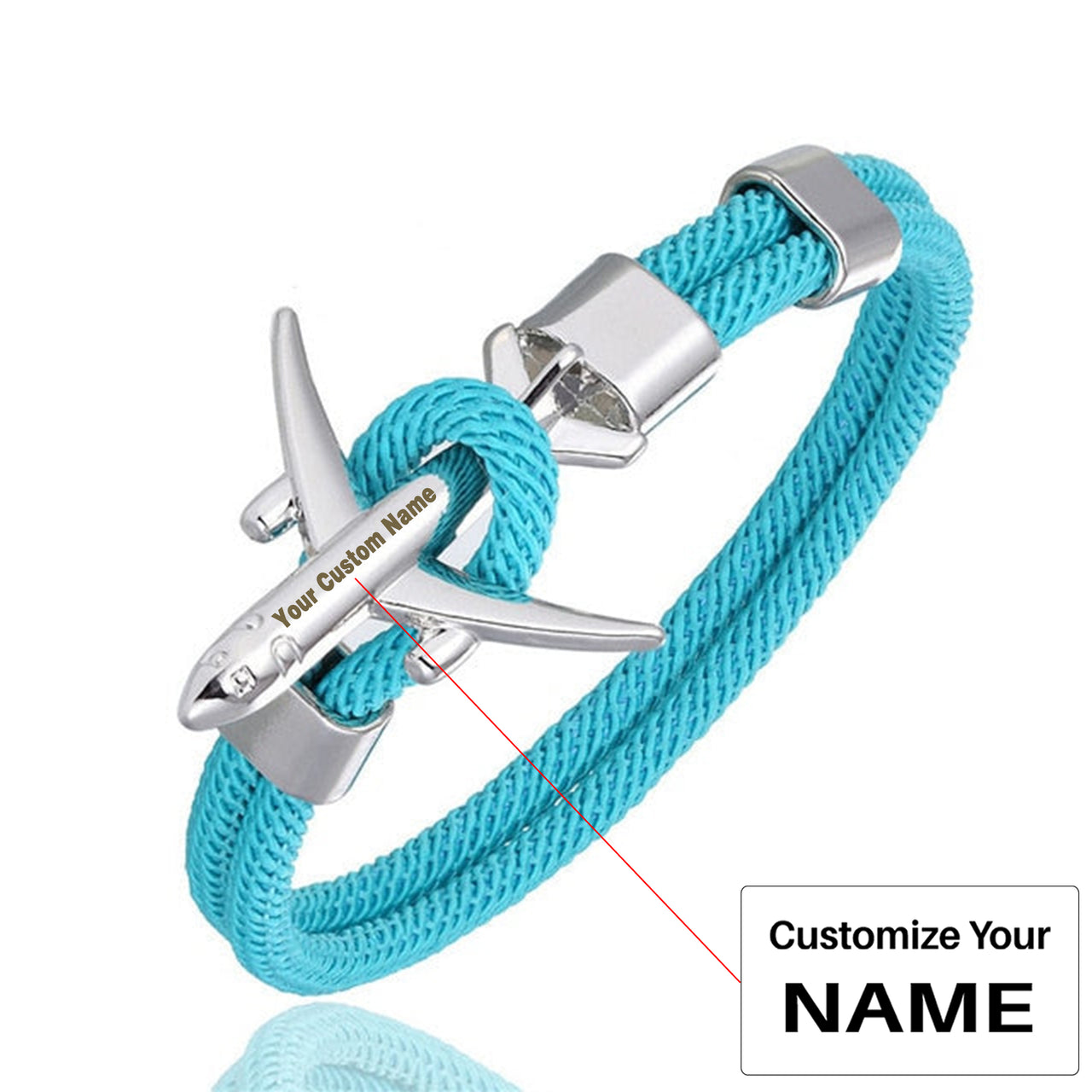 Super Quality Stylish Airplane Shape Bracelets (Pure Colours)