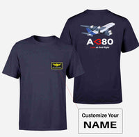 Thumbnail for Airbus A380 Love at first flight Designed Pocket T-Shirts