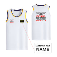 Thumbnail for Flying One Ball Designed Basketball Style Sports Tank Tops