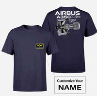 Thumbnail for Airbus A350 & Trent Wxb Engine Designed Pocket T-Shirts