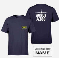 Thumbnail for Airbus A380 & Plane Designed Pocket T-Shirts