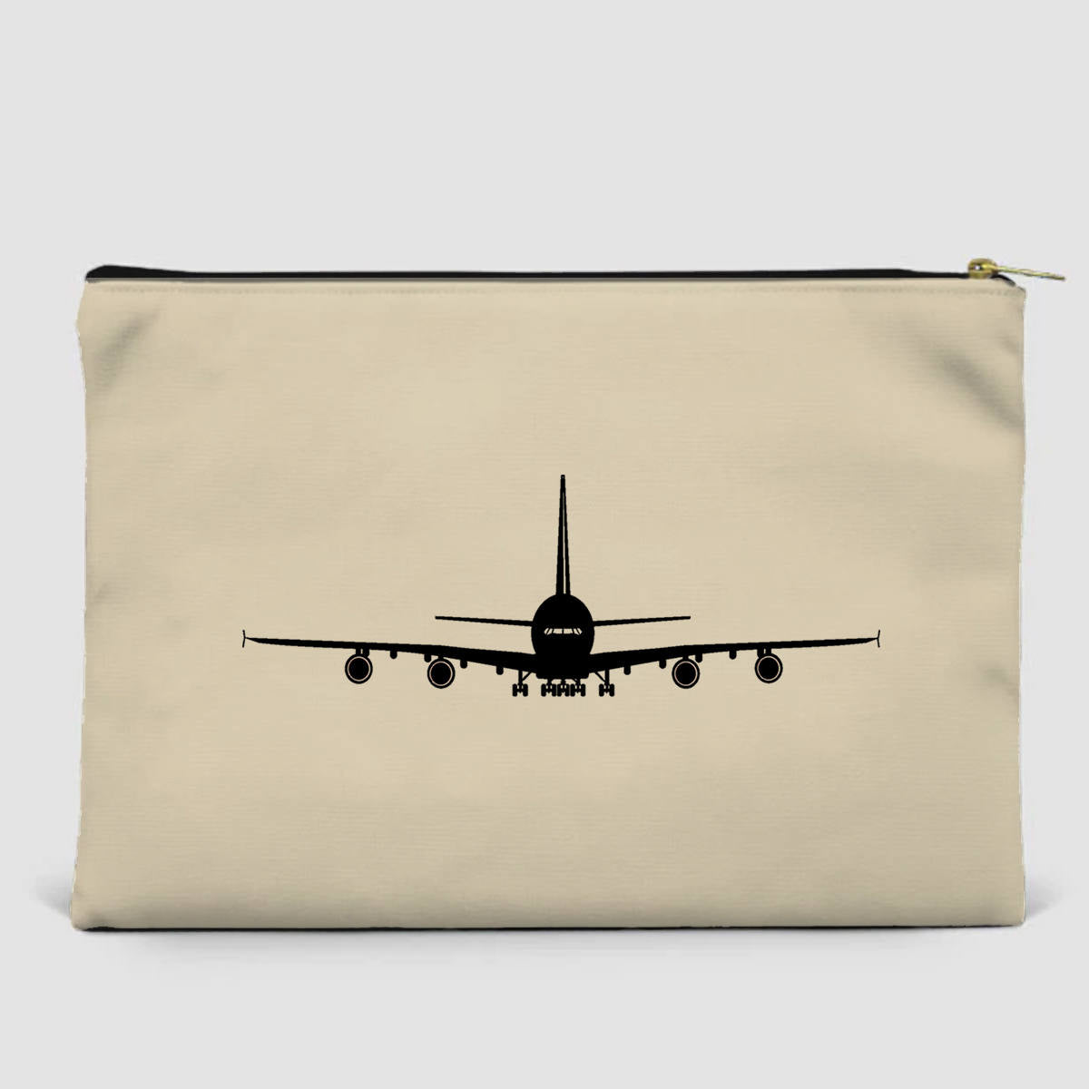 Airbus A380 Silhouette Designed Zipper Pouch