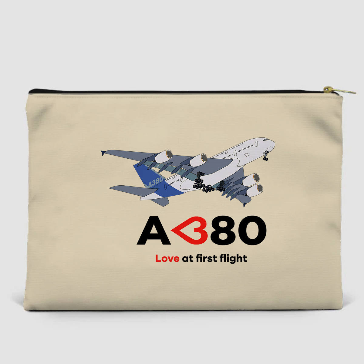 Airbus A380 Love at first flight Designed Zipper Pouch