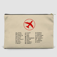 Thumbnail for Aviation Alphabet 2 Designed Zipper Pouch