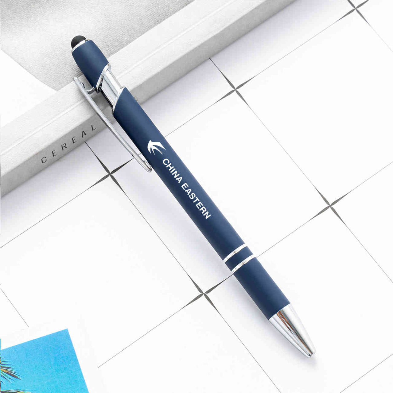 China Eastern Airlines Designed Ballpens Capacitive Screen Touch Pens