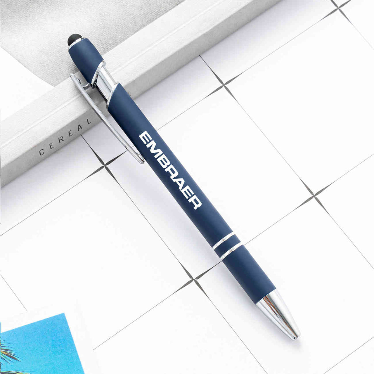 Embraer & Text Designed Ballpens Capacitive Screen Touch Pens