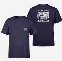 Thumbnail for I am an Awesome Boyfriend Designed Pocket T-Shirts