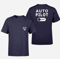 Thumbnail for Auto Pilot Off Designed Pocket T-Shirts