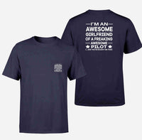 Thumbnail for I am an Awesome Girlfriend Designed Pocket T-Shirts