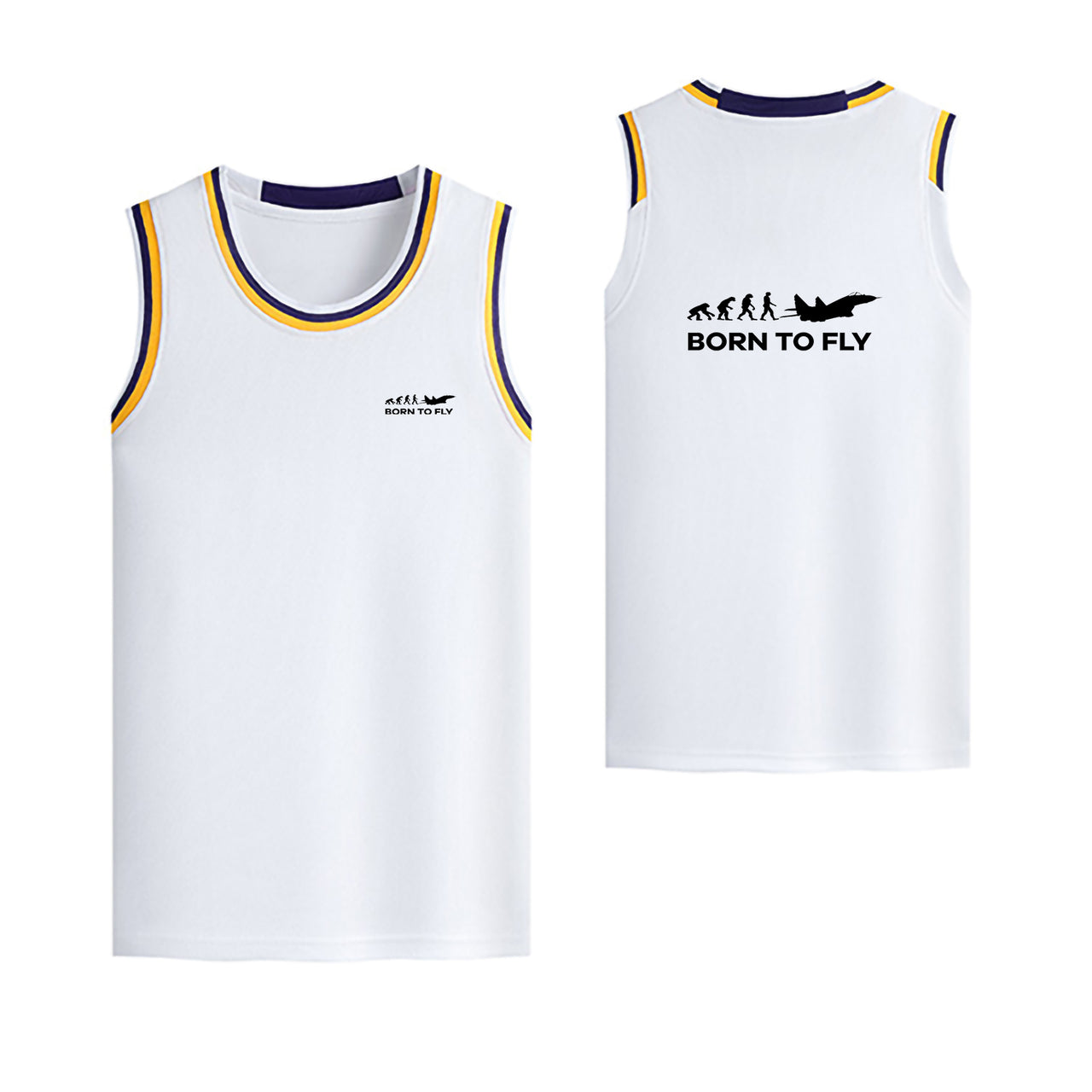 Born To Fly Military Designed Basketball Style Sports Tank Tops